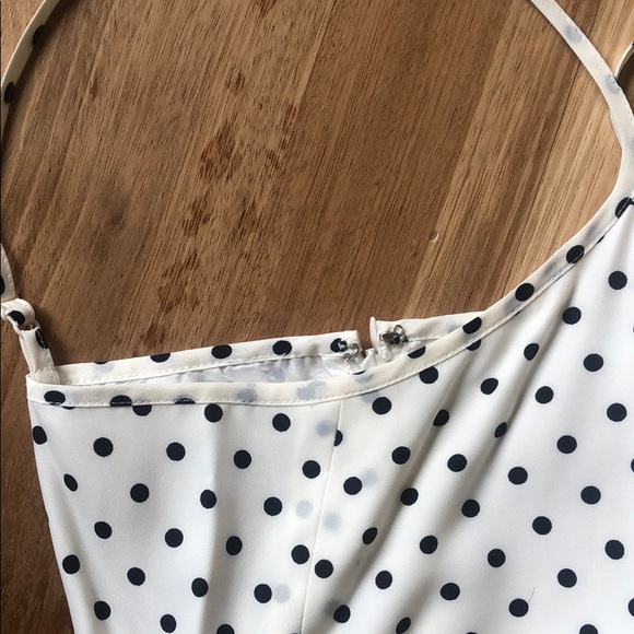 J. Crew White & Black Polka Dot Slip Dress - Picture 3 of 4
